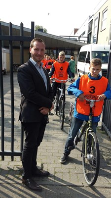 Praktisch verkeersexamen met wethouder Samir Bashara