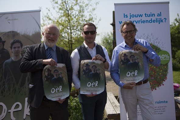 Loco-dijkgraaf en de wethouders Hoorn en Drechterland - start kaartverko...