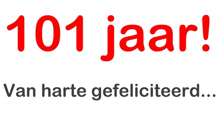 101 jaar