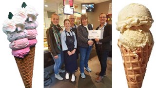 Cheque voor Stichting Semmy