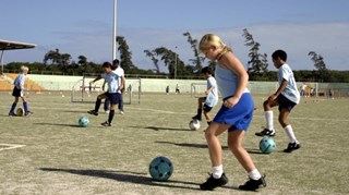 Voetbal buiten 