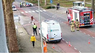 Waterleiding gesprongen in de Johannes Poststraat