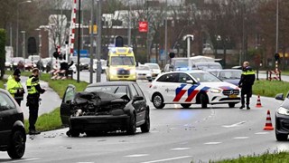 Kop staart botsing op Provincialeweg in Hoorn