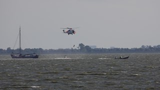 Reddingsactie op Markermeer_