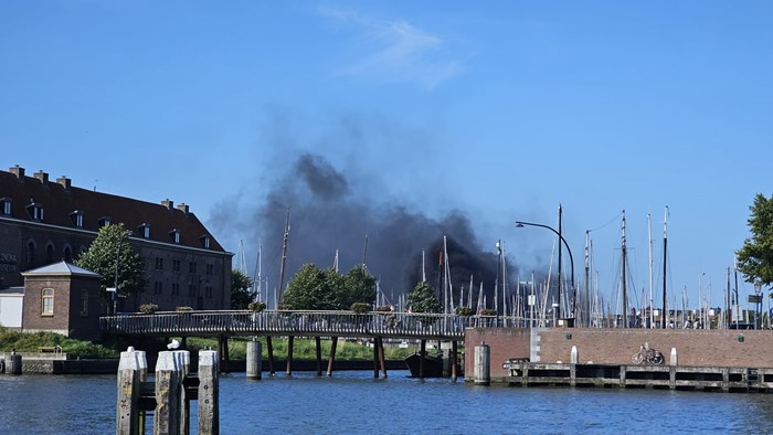 Scheepsbrand in de Grashaven__