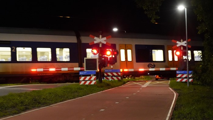 Voetganger door trein aangereden__