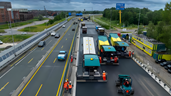 Wekzaamheden viaduct A7 bij Purmerend